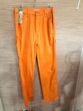 S.O.N.G. Carpenter 90s Boyfriend jean orange size 7/28 NWT